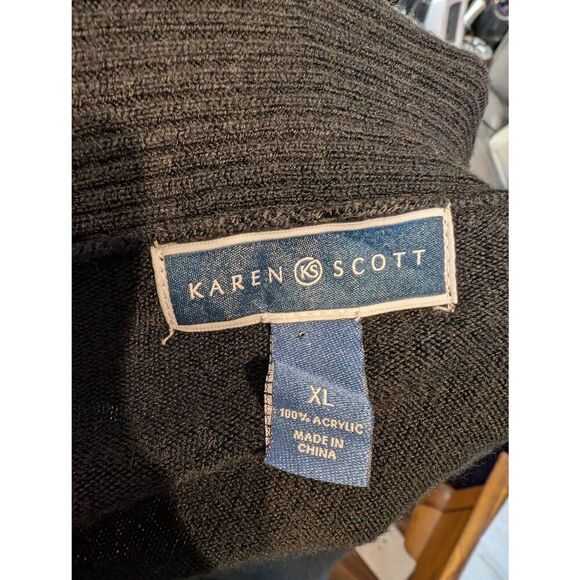 Karen Scott no closure soft free flow cardigan XL - Picture 5 of 5